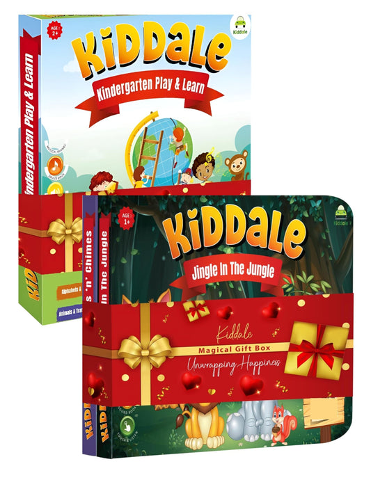 Kiddale ABC & 123 Intelligent Book for Kids| Interactive Musical Learning Sound Book |100% Human Audio- No Computerized Voice| Activities, Rhymes, Stories| 24 Pages| Best Gift for Ages 1-5+