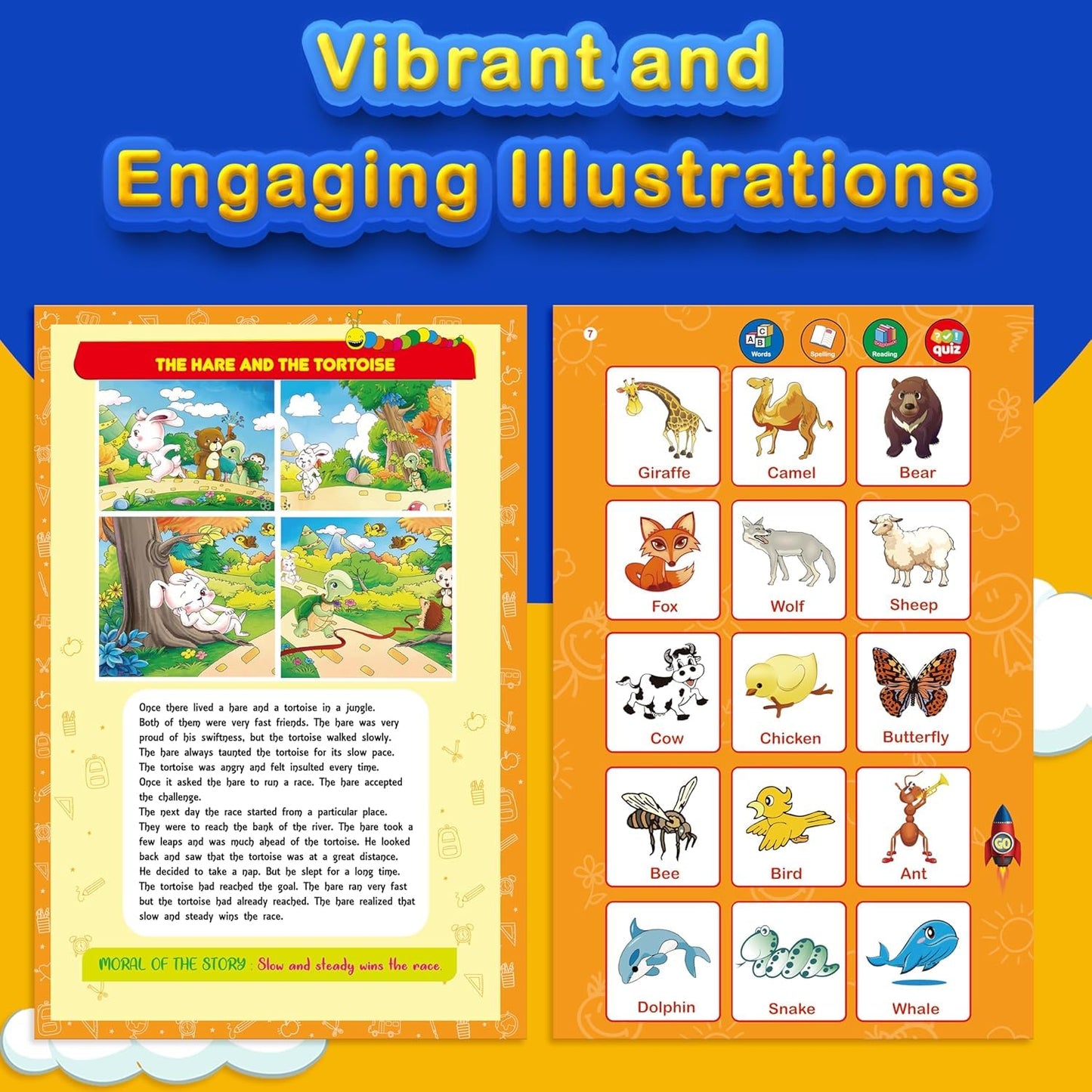 Kiddale ABC & 123 Intelligent Book for Kids| Interactive Musical Learning Sound Book |100% Human Audio- No Computerized Voice| Activities, Rhymes, Stories| 24 Pages| Best Gift for Ages 1-5+