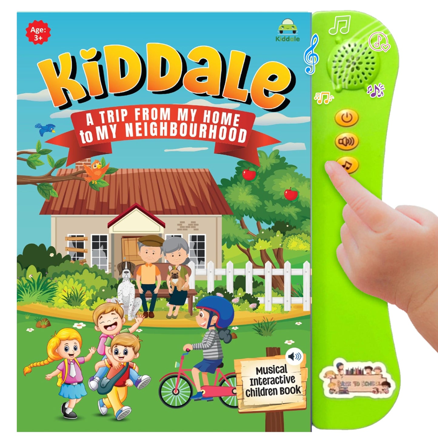 Kiddale ABC & 123 Intelligent Book for Kids| Interactive Musical Learning Sound Book |100% Human Audio- No Computerized Voice| Activities, Rhymes, Stories| 24 Pages| Best Gift for Ages 1-5+