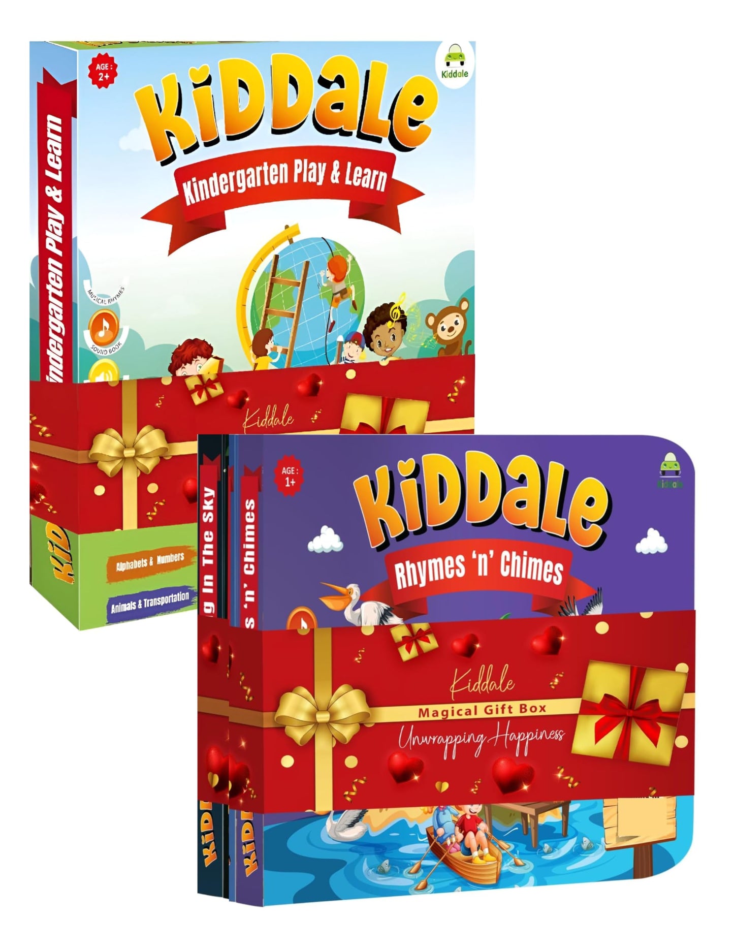 Kiddale ABC & 123 Intelligent Book for Kids| Interactive Musical Learning Sound Book |100% Human Audio- No Computerized Voice| Activities, Rhymes, Stories| 24 Pages| Best Gift for Ages 1-5+