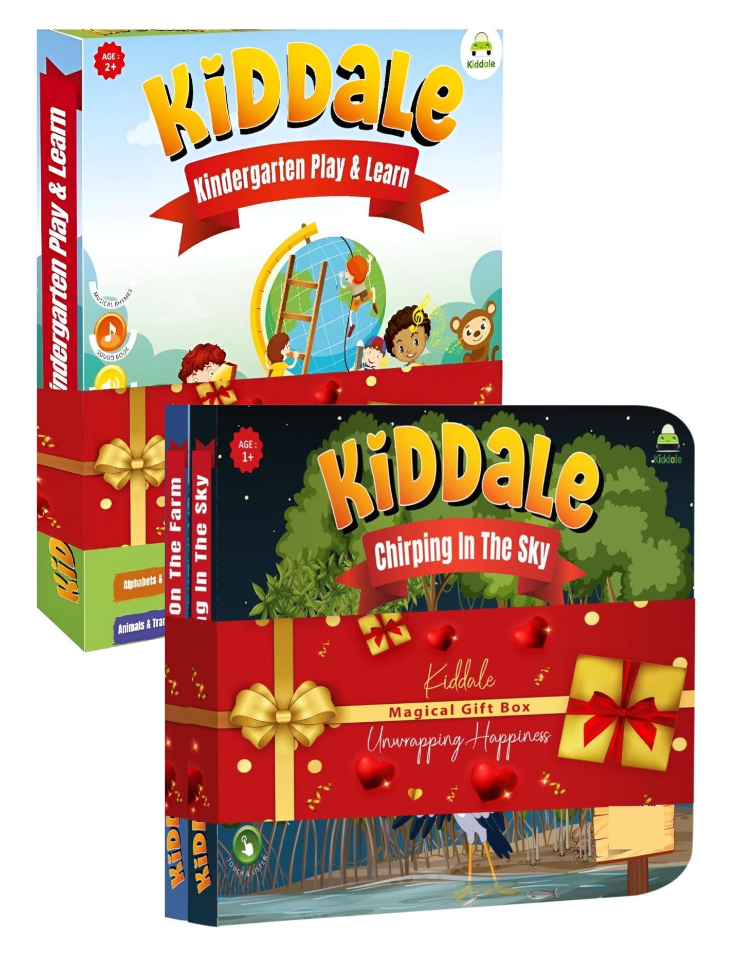 Kiddale ABC & 123 Intelligent Book for Kids| Interactive Musical Learning Sound Book |100% Human Audio- No Computerized Voice| Activities, Rhymes, Stories| 24 Pages| Best Gift for Ages 1-5+