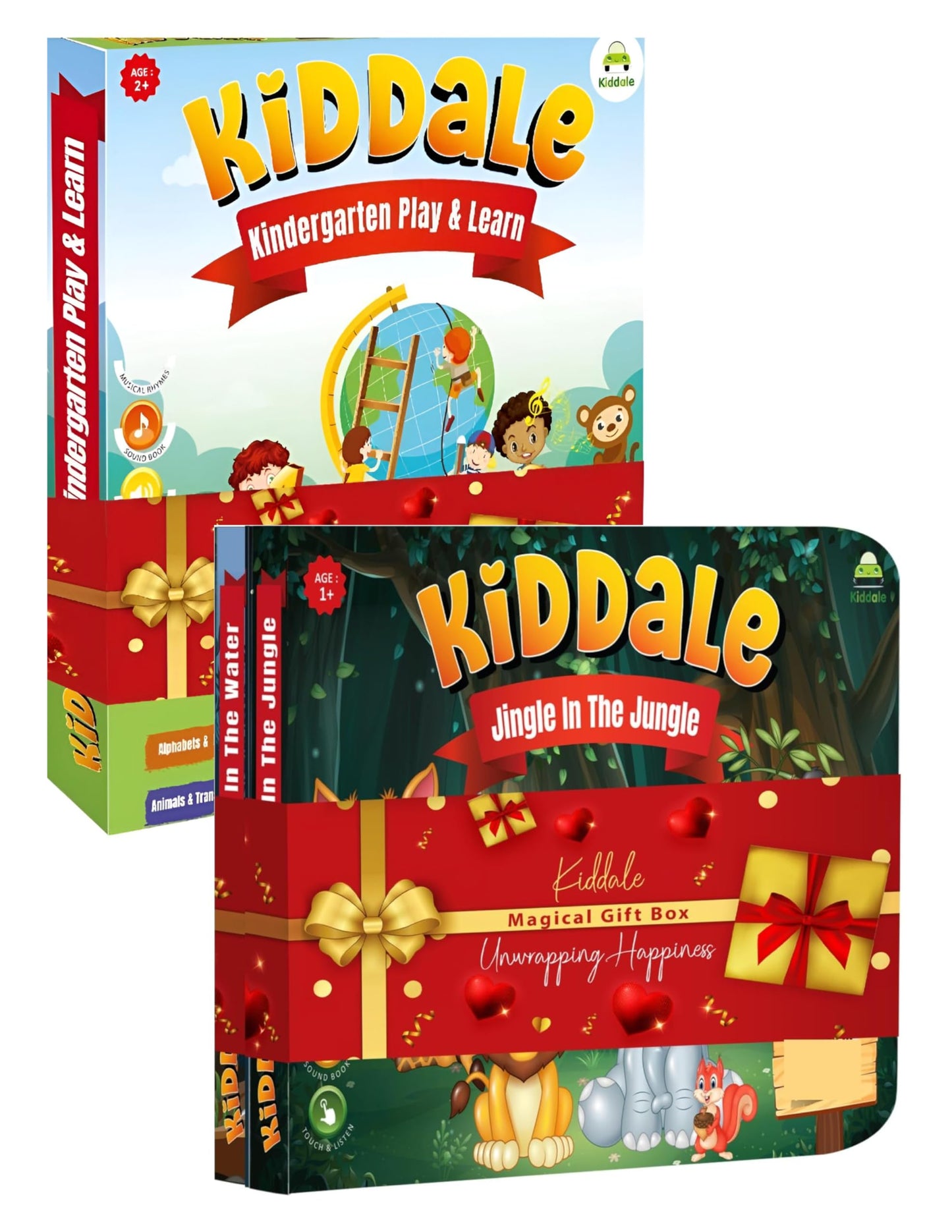 Kiddale ABC & 123 Intelligent Book for Kids| Interactive Musical Learning Sound Book |100% Human Audio- No Computerized Voice| Activities, Rhymes, Stories| 24 Pages| Best Gift for Ages 1-5+