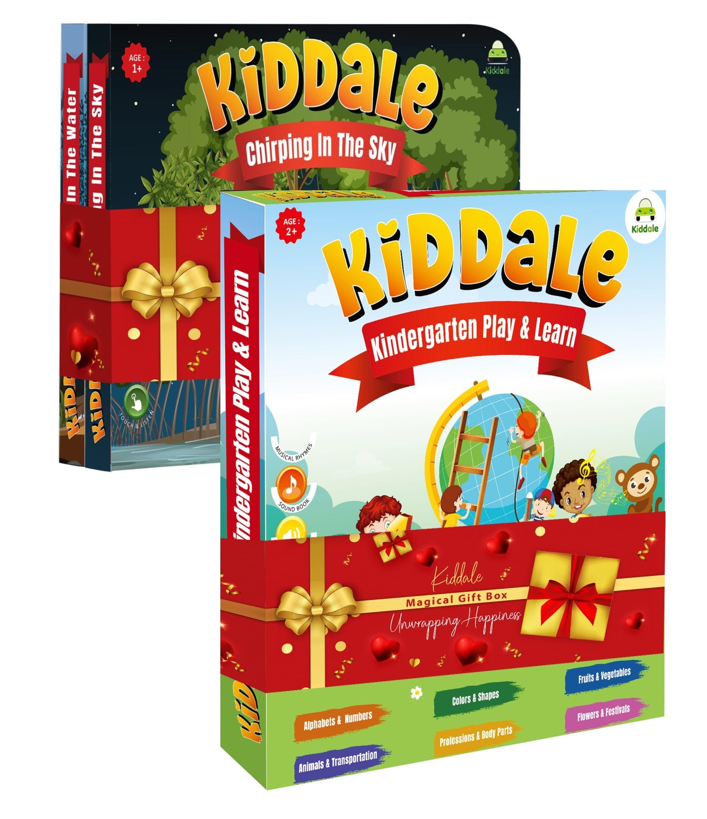 Kiddale ABC & 123 Intelligent Book for Kids| Interactive Musical Learning Sound Book |100% Human Audio- No Computerized Voice| Activities, Rhymes, Stories| 24 Pages| Best Gift for Ages 1-5+