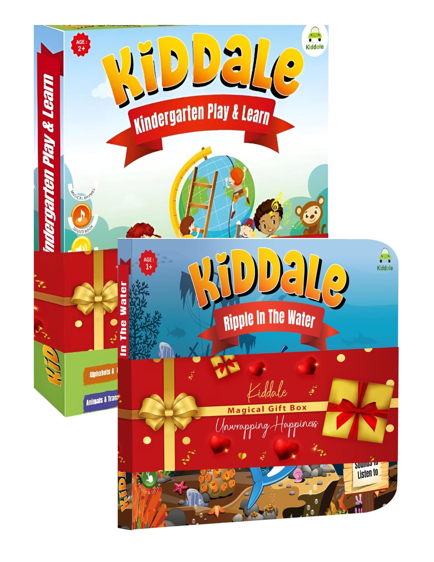 Kiddale ABC & 123 Intelligent Book for Kids| Interactive Musical Learning Sound Book |100% Human Audio- No Computerized Voice| Activities, Rhymes, Stories| 24 Pages| Best Gift for Ages 1-5+