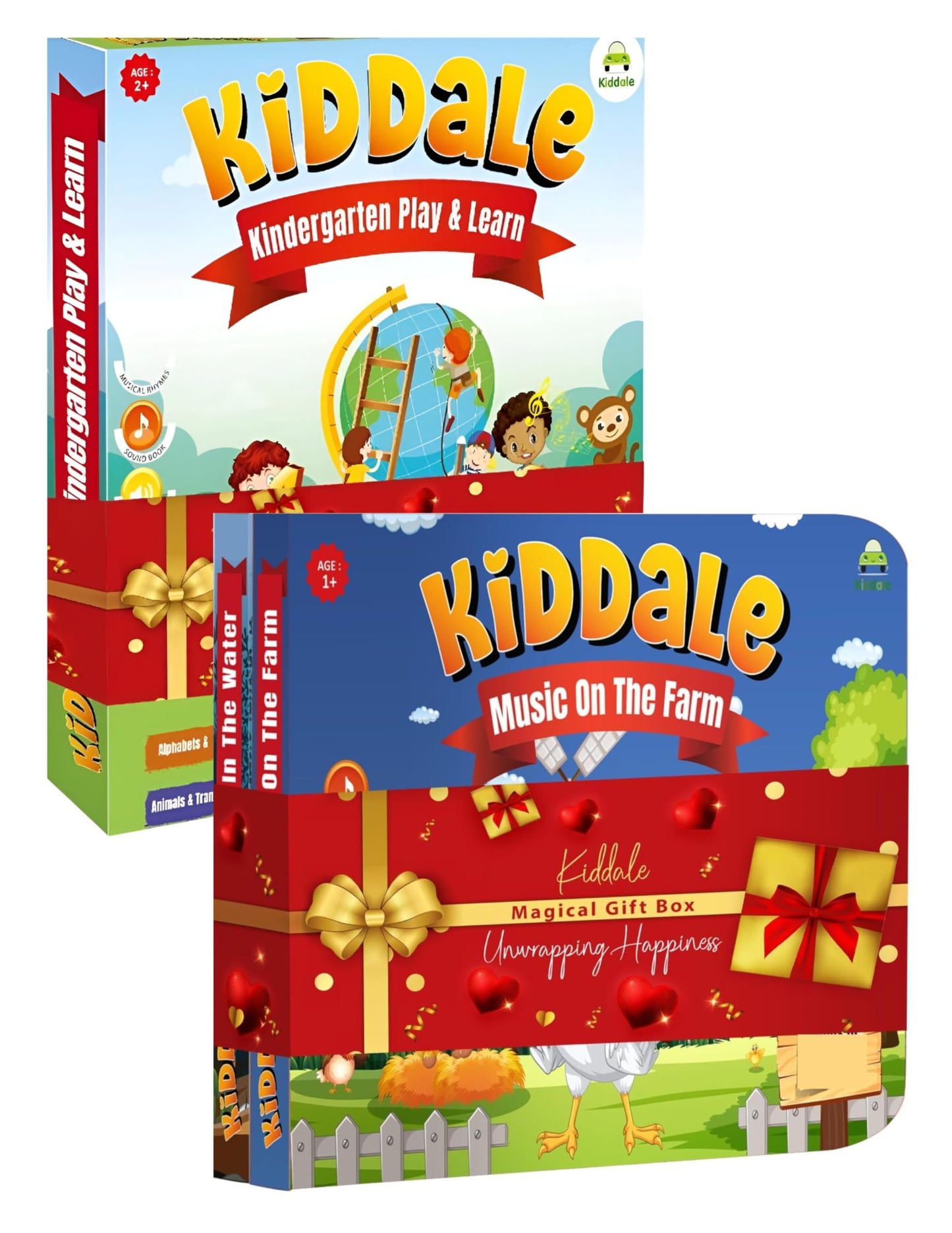 Kiddale ABC & 123 Intelligent Book for Kids| Interactive Musical Learning Sound Book |100% Human Audio- No Computerized Voice| Activities, Rhymes, Stories| 24 Pages| Best Gift for Ages 1-5+