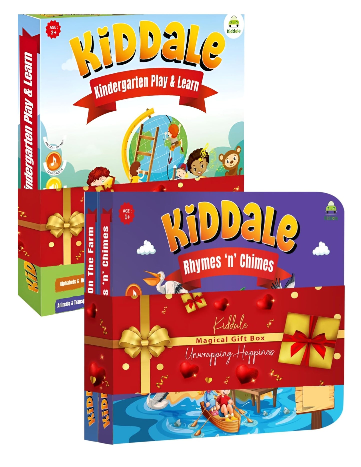 Kiddale ABC & 123 Intelligent Book for Kids| Interactive Musical Learning Sound Book |100% Human Audio- No Computerized Voice| Activities, Rhymes, Stories| 24 Pages| Best Gift for Ages 1-5+