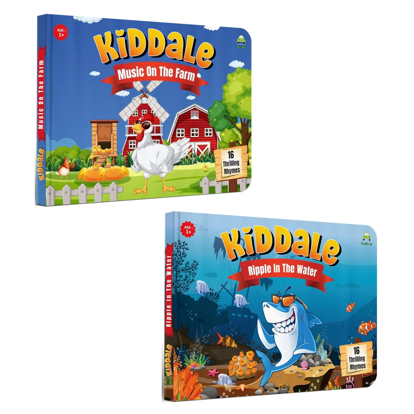Kiddale ABC & 123 Intelligent Book for Kids| Interactive Musical Learning Sound Book |100% Human Audio- No Computerized Voice| Activities, Rhymes, Stories| 24 Pages| Best Gift for Ages 1-5+