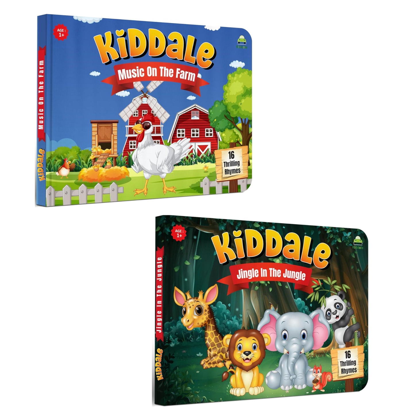 Kiddale ABC & 123 Intelligent Book for Kids| Interactive Musical Learning Sound Book |100% Human Audio- No Computerized Voice| Activities, Rhymes, Stories| 24 Pages| Best Gift for Ages 1-5+