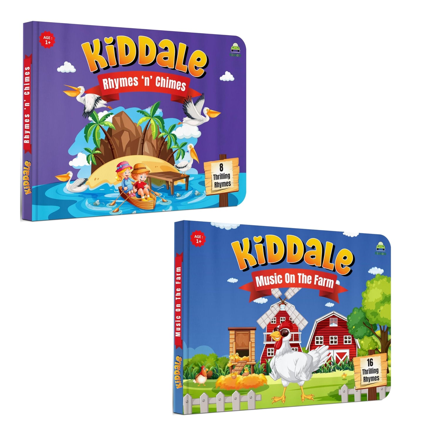 Kiddale ABC & 123 Intelligent Book for Kids| Interactive Musical Learning Sound Book |100% Human Audio- No Computerized Voice| Activities, Rhymes, Stories| 24 Pages| Best Gift for Ages 1-5+