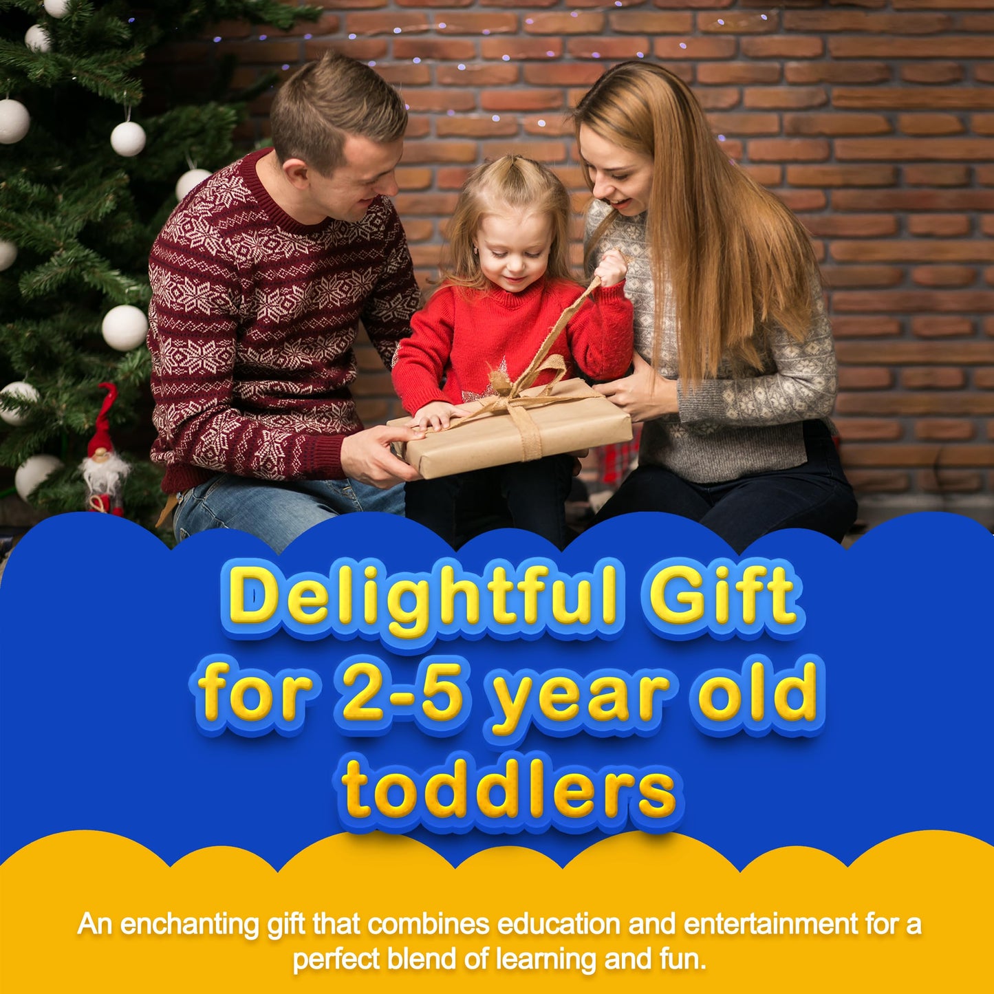 Kiddale ABC & 123 Intelligent Book for Kids| Interactive Musical Learning Sound Book |100% Human Audio- No Computerized Voice| Activities, Rhymes, Stories| 24 Pages| Best Gift for Ages 1-5+