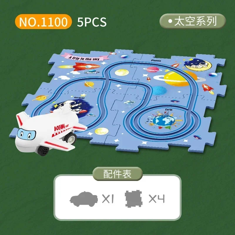 Kids Electric Rail Car Puzzle