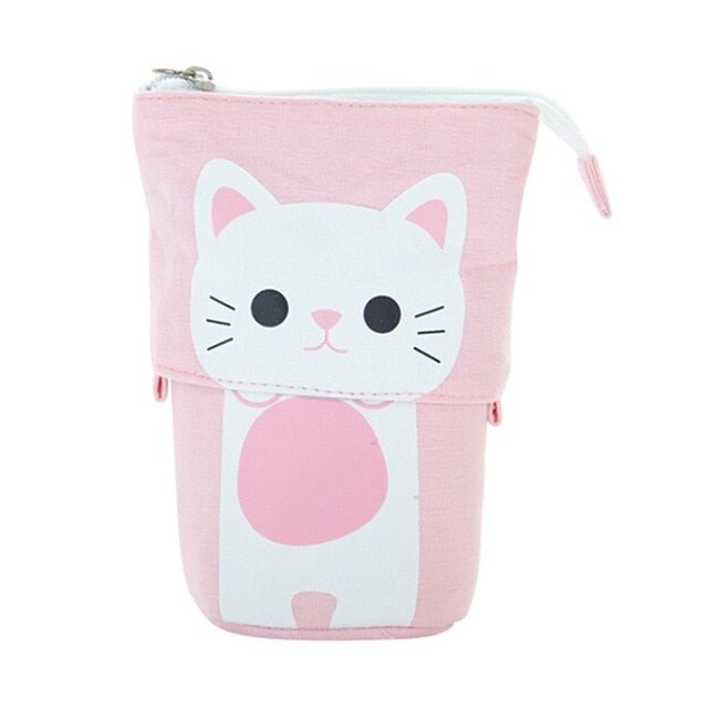 Cartoon Pencil Case Box Cute Telescopic Pencil Bag