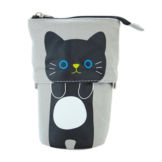 Cartoon Pencil Case Box Cute Telescopic Pencil Bag