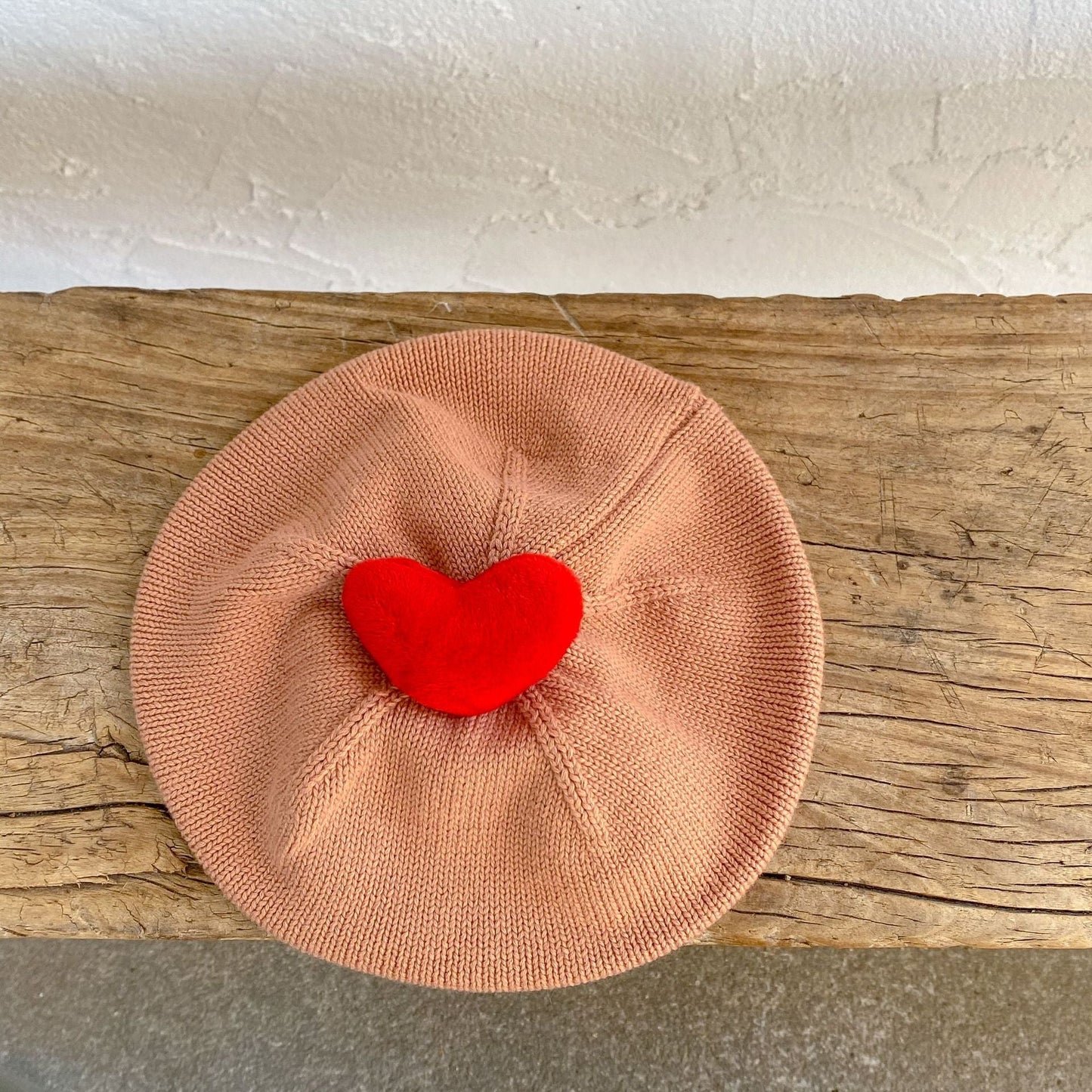 Baby Solid Color Heart Patched Design